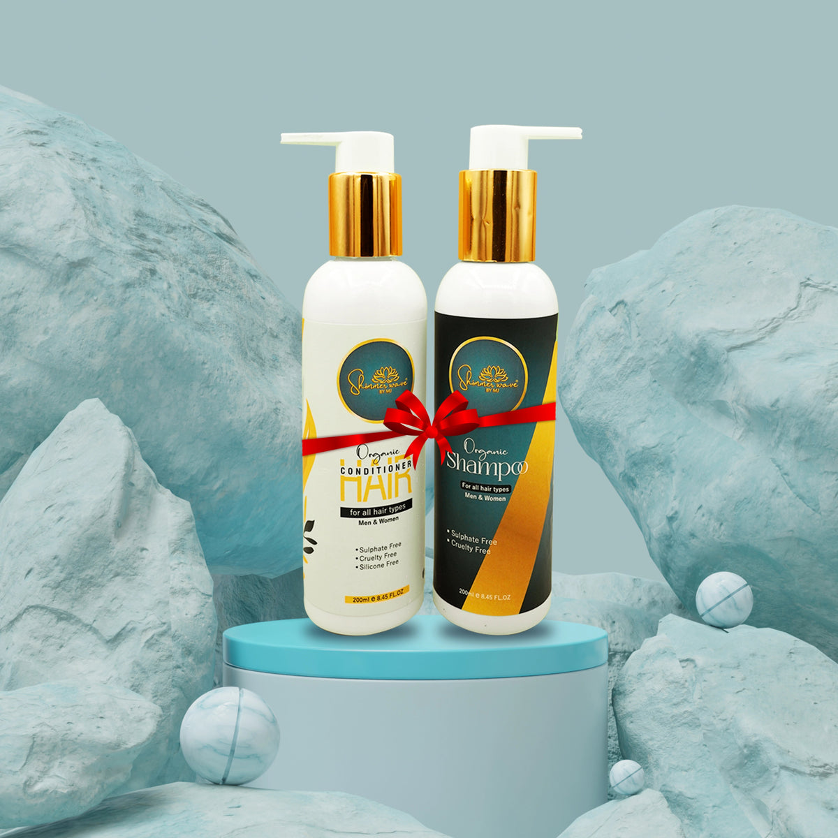 Shimmer Wave Organic Hair Care Duo - Shimmer Wave By MJ